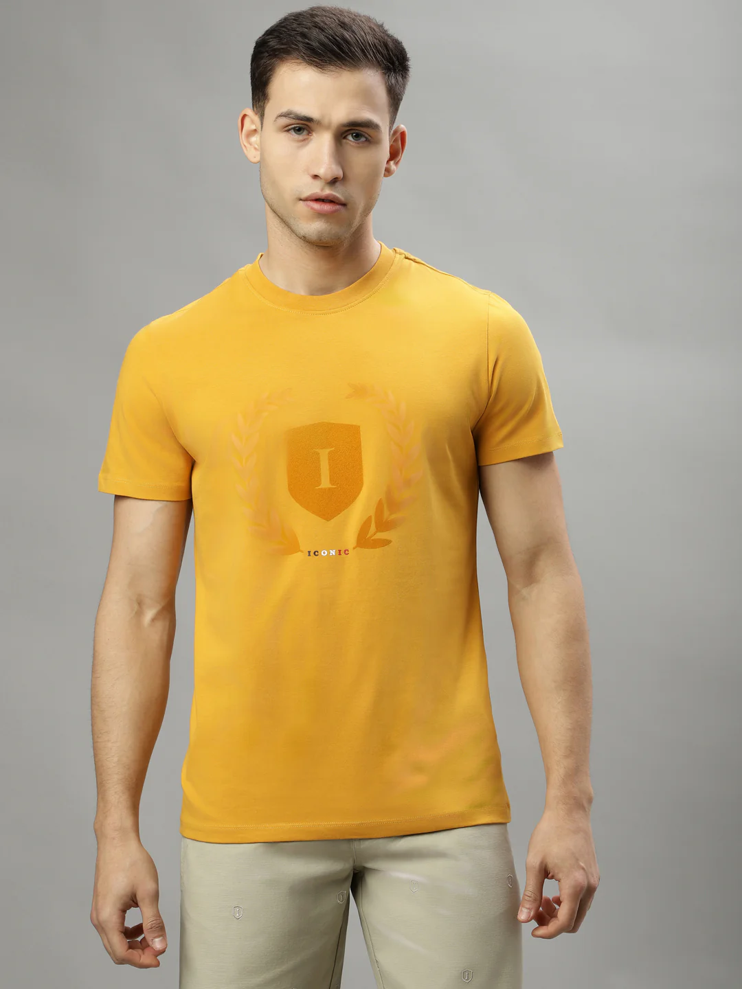Iconic Mustard Logo Regular Fit Tshirt