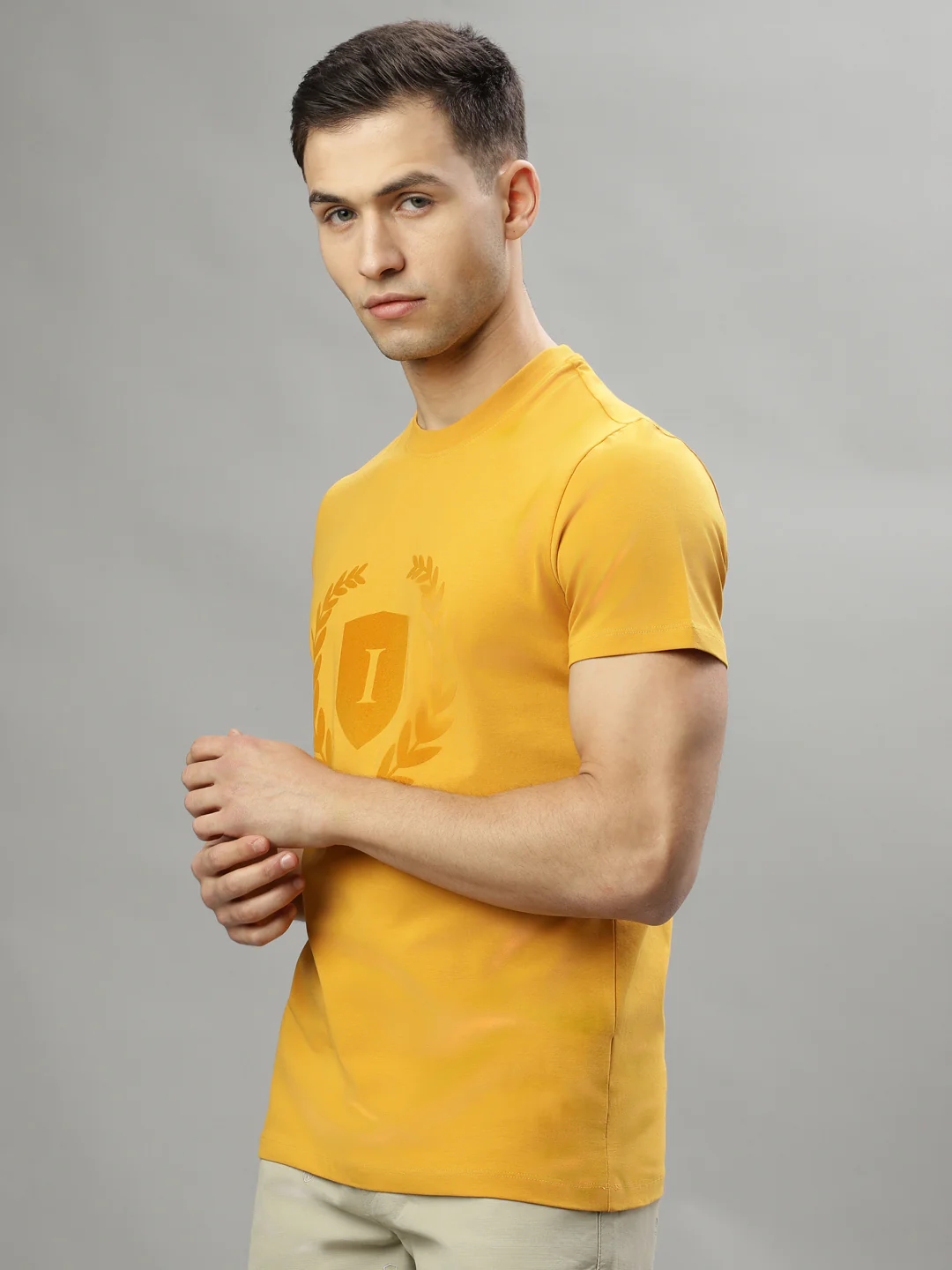 Iconic Mustard Logo Regular Fit Tshirt - Image 3
