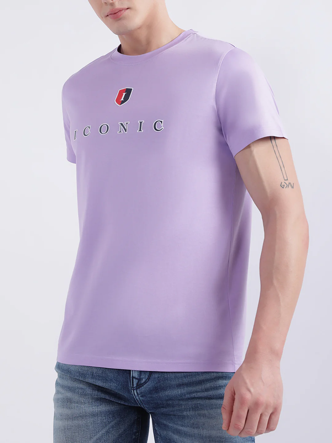 Iconic Purple Logo Regular Fit Tshirt - Image 3