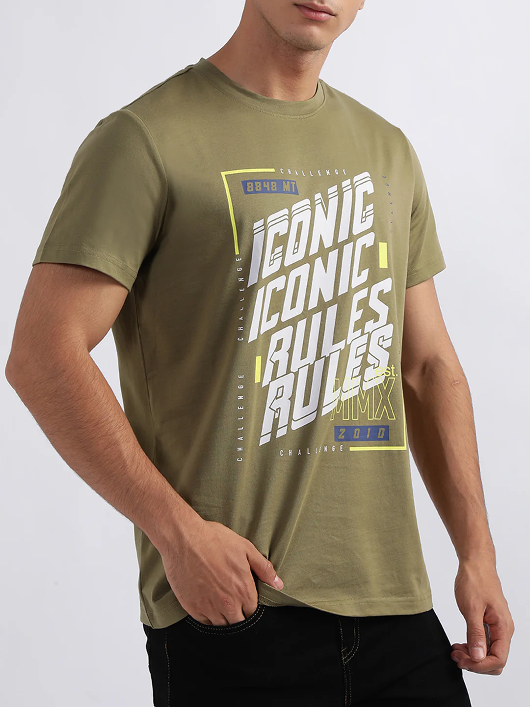 Iconic Olive Logo Regular Fit Tshirt - Image 2
