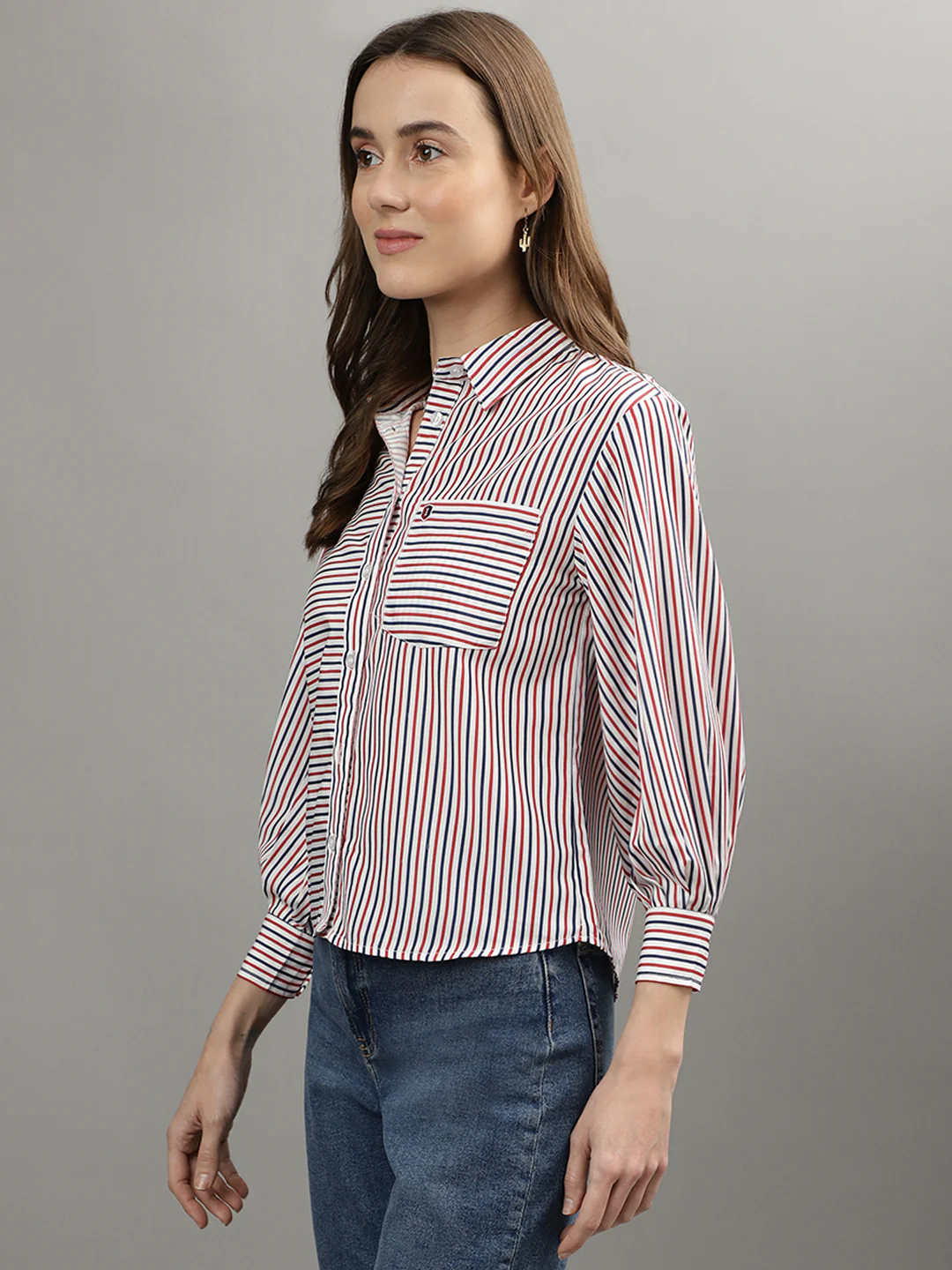 Iconic Multi Striped Regular Fit Shirt - Image 3