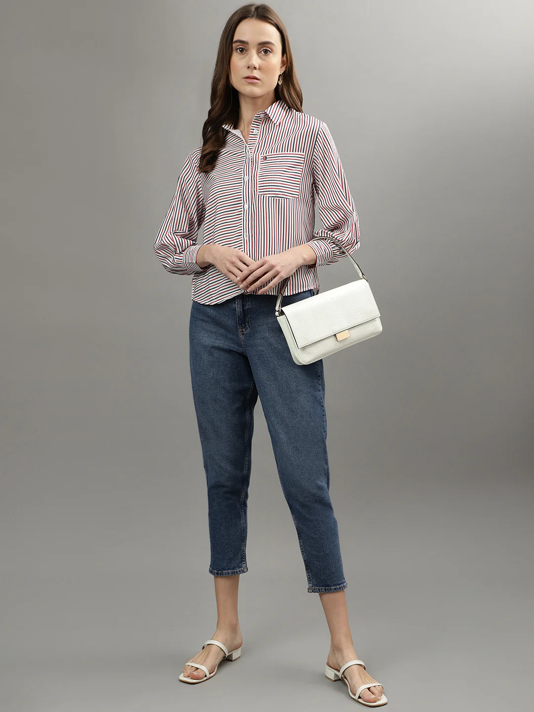 Iconic Multi Striped Regular Fit Shirt - Image 5