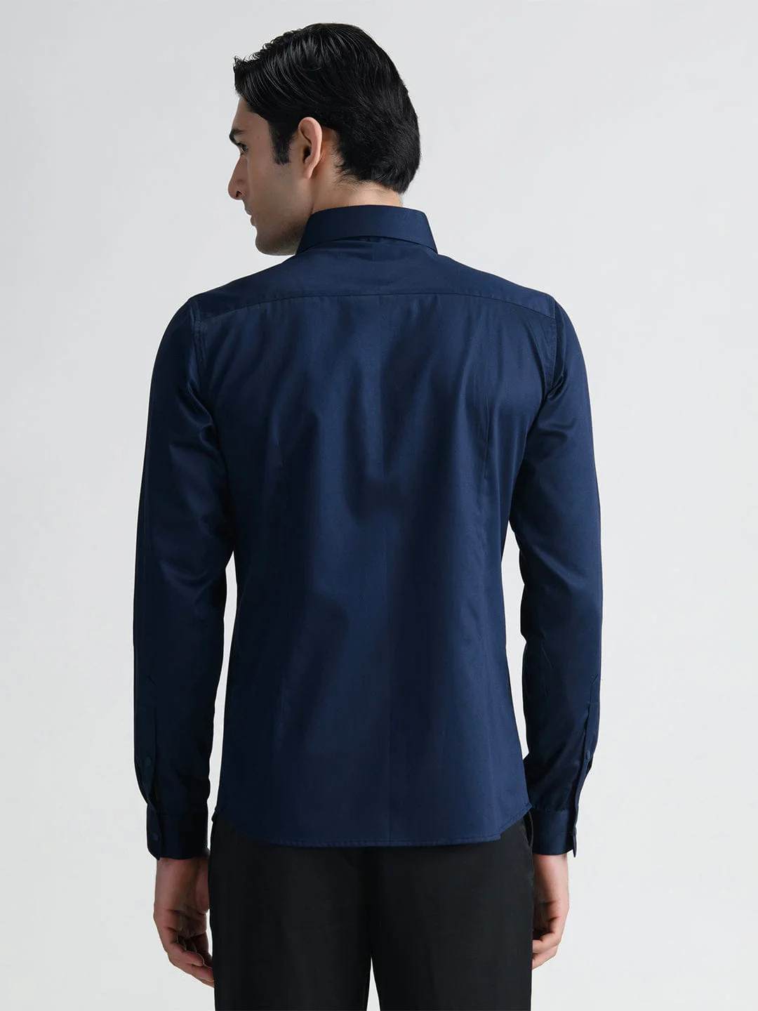 Abkasa Men Blue Collar Shirt - Image 3