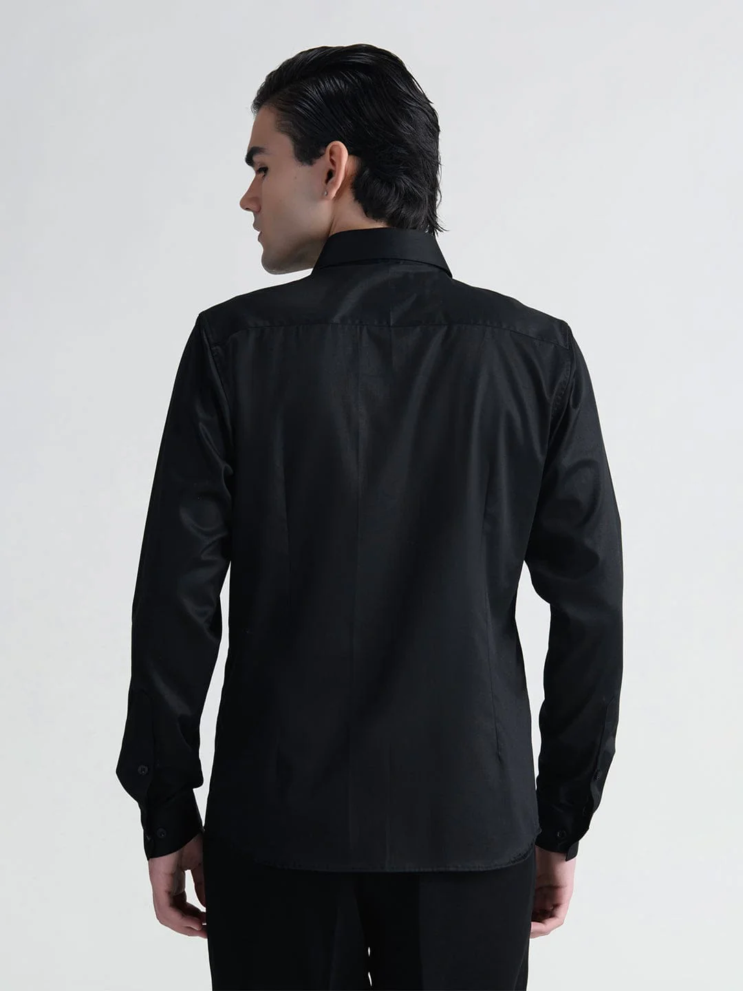 Abkasa Men Black Collar Shirt - Image 4