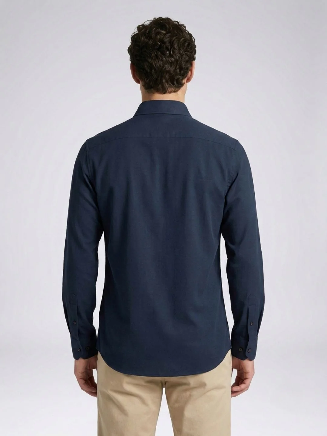 Amit Arora Men Navy Blue Embroidered Slim Fit Shirt - Image 3