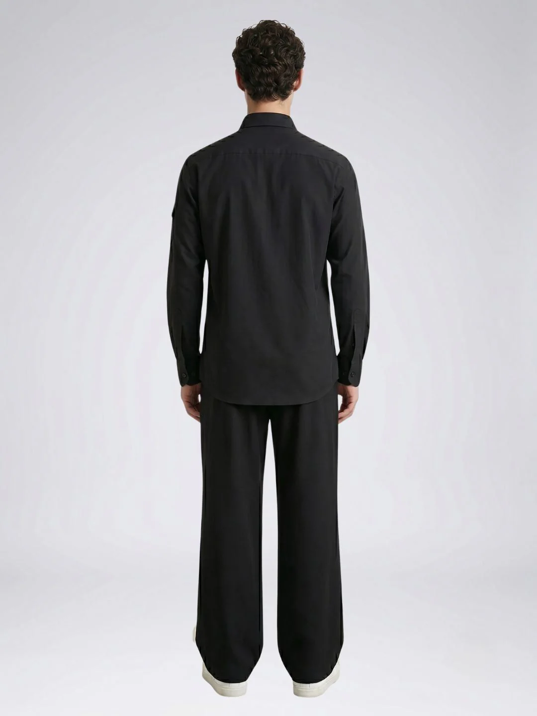 Amit Arora Men Black Embroidered Slim Fit Shirt With Trouser - Image 3
