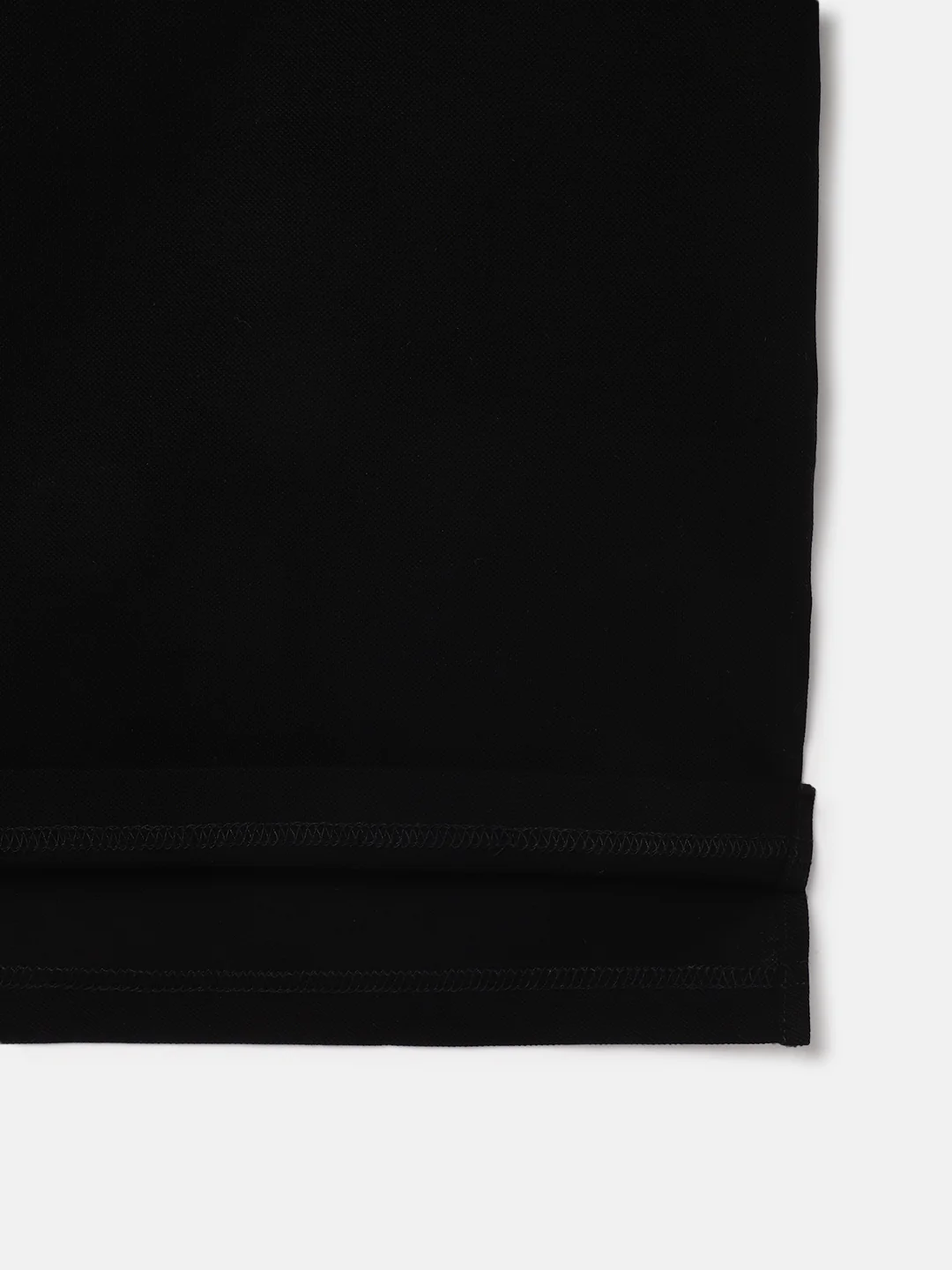 Antony Morato Boys Black Solid Polo Collar Short Sleeves Tshirt - Image 4