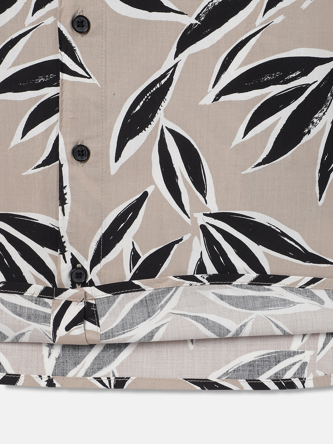 Antony Morato Boys Beige Printed Spread Collar Full Sleeves Shirt - Image 3