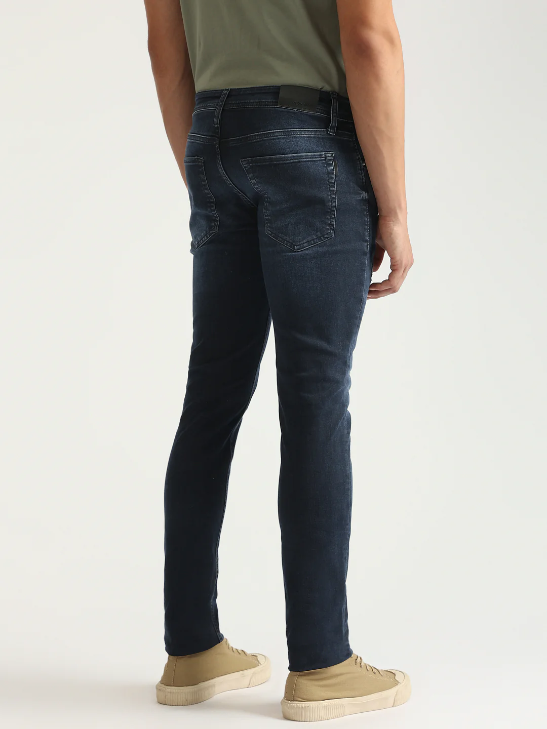 Antony Morato Men Blue Washed Mid-Rise Tapered Fit Jeans - Image 7