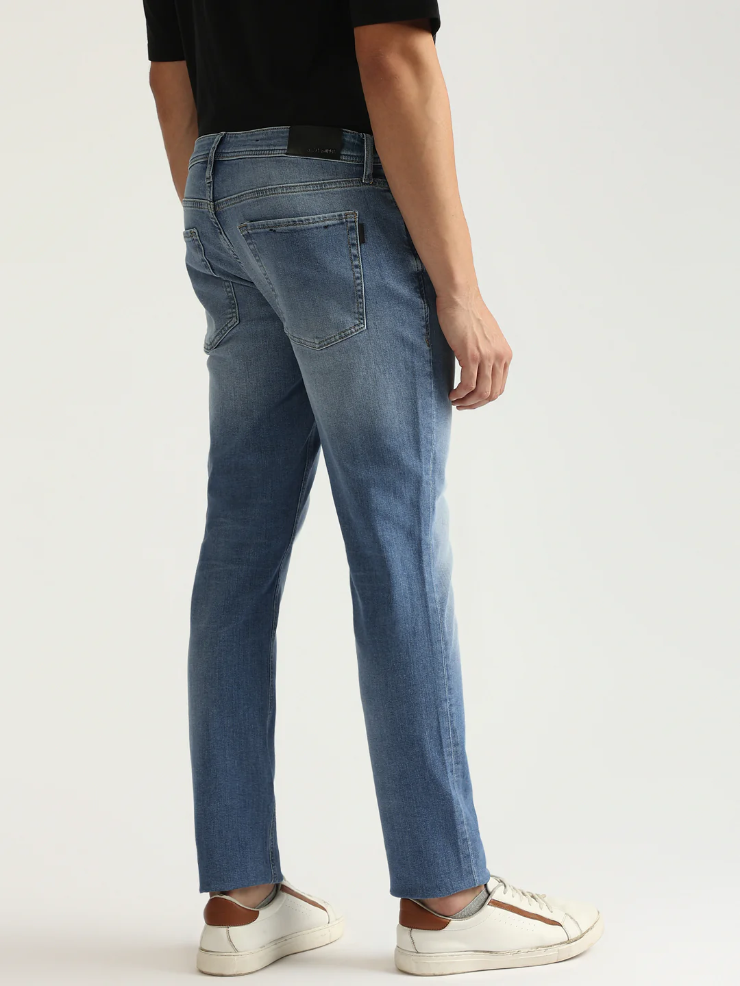 Antony Morato Men Blue Washed Mid-Rise Slim Fit Jeans - Image 11