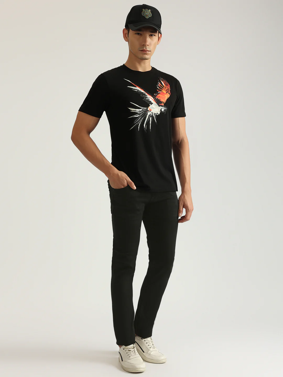 Antony Morato Men Black Washed Mid-Rise Slim Fit Jeans - Image 2