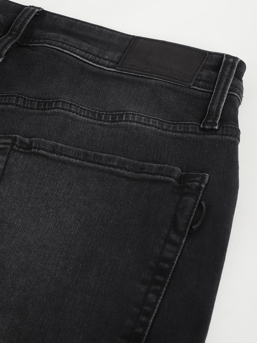 Antony Morato Men Black Washed Mid-Rise Super Skinny Jeans - Image 10