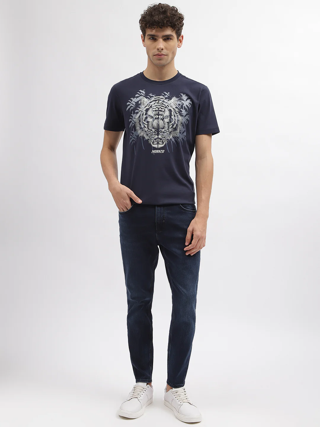 Antony Morato Men Blue Solid Skinny Fit Mid-Rise Jeans - Image 2