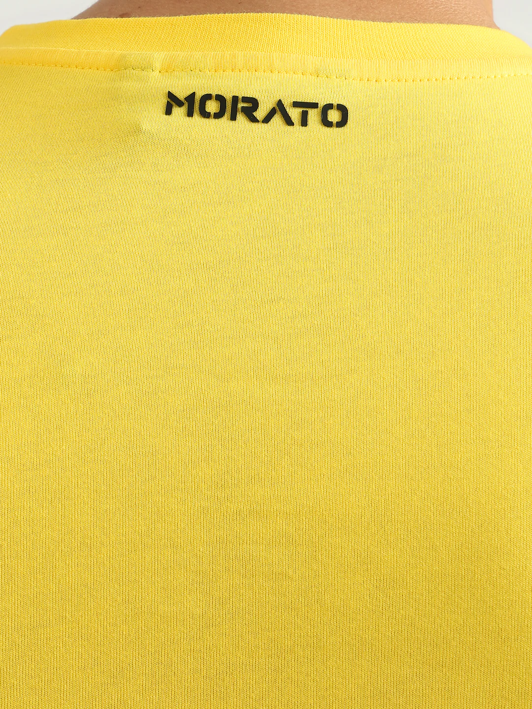 Antony Morato Men Yellow Printed Round Neck Short Sleeves Tshirt - Image 6