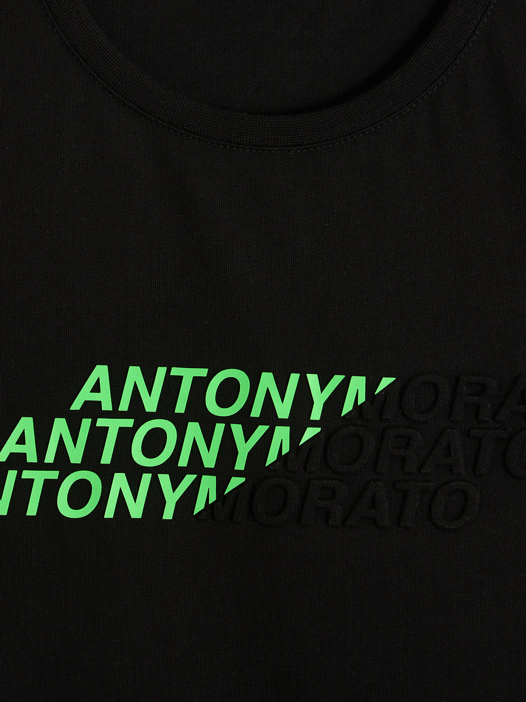 Antony Morato Boys Black Printed Round Neck Short Sleeves Tshirt - Image 3
