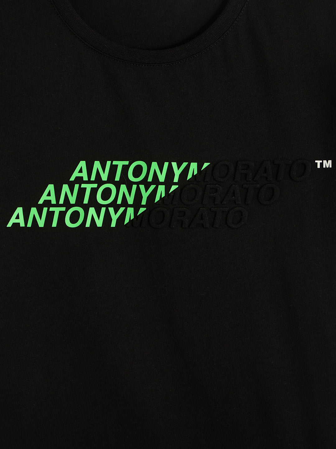 Antony Morato Boys Black Printed Round Neck Short Sleeves Tshirt - Image 4