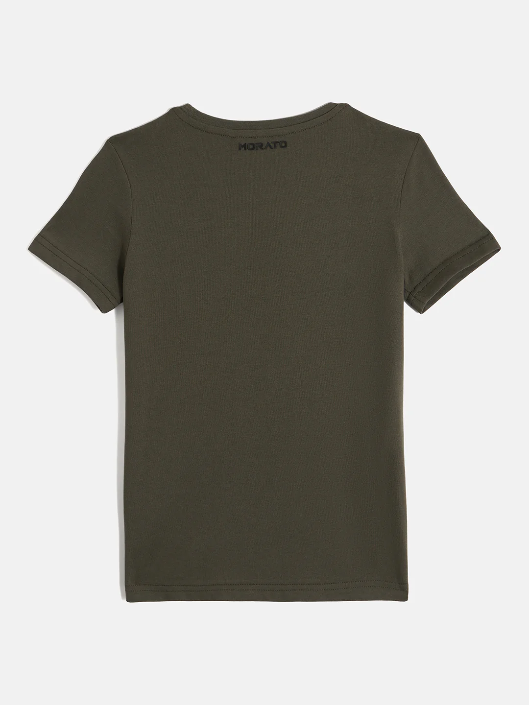 Antony Morato Boys Green Printed Round Neck Short Sleeves Tshirt - Image 2