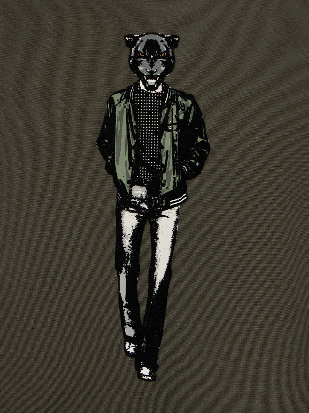 Antony Morato Boys Green Printed Round Neck Short Sleeves Tshirt - Image 4
