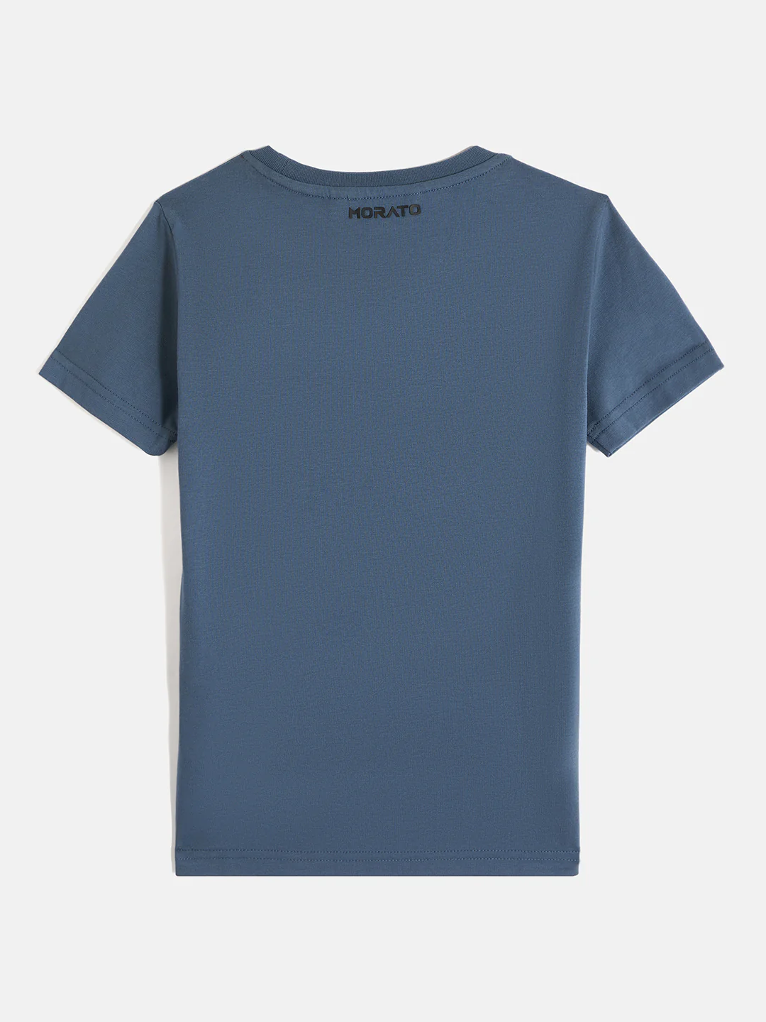 Antony Morato Boys Blue Printed Round Neck Short Sleeves Tshirt - Image 2