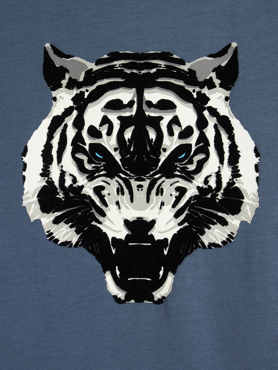 Antony Morato Boys Blue Printed Round Neck Short Sleeves Tshirt - Image 4