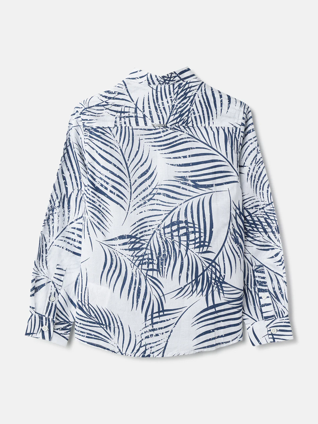 Antony Morato Boys White Printed Band Collar Full Sleeves Shirt - Image 2