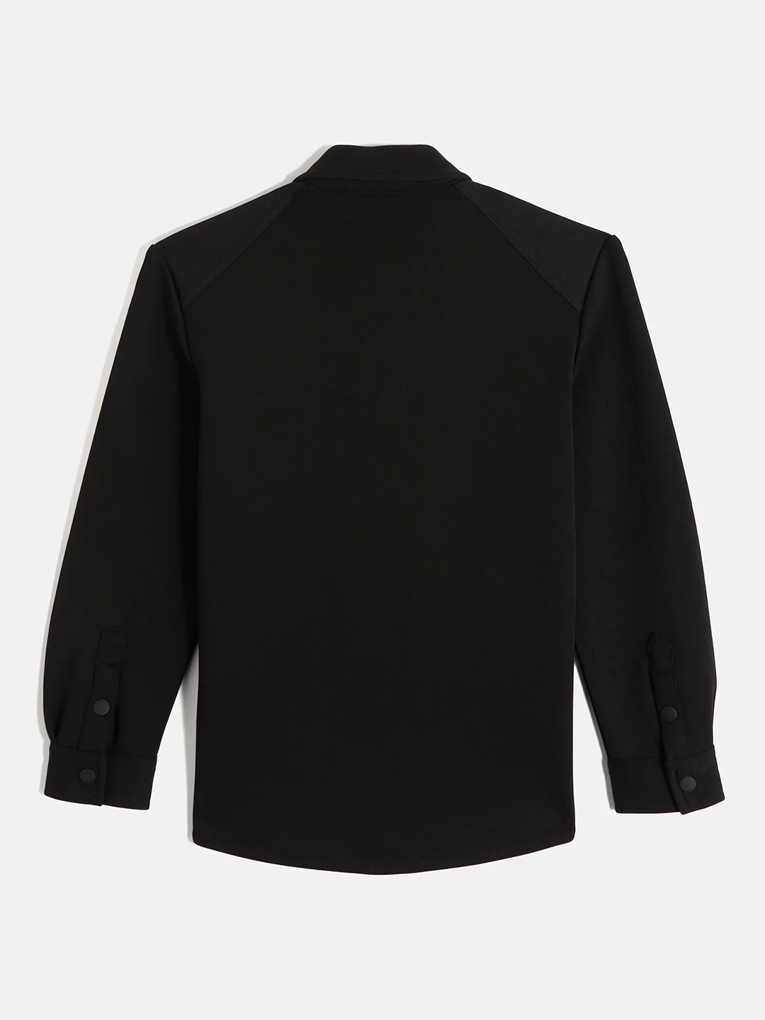 Antony Morato Boys Black Solid Spread Collar Full Sleeves Shirt - Image 2