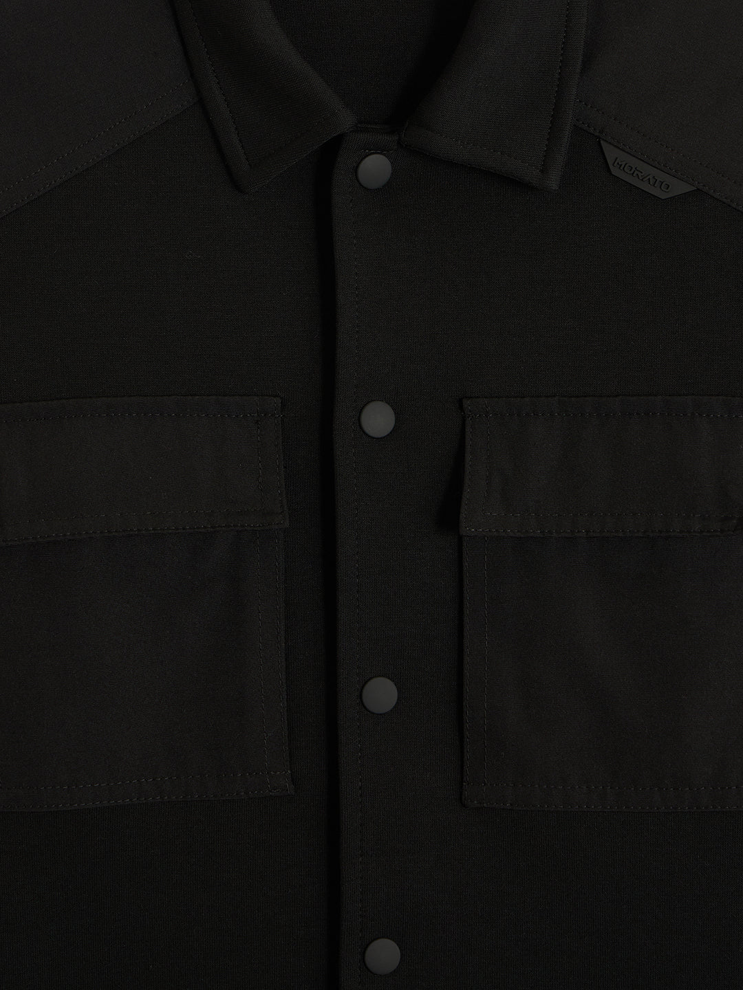 Antony Morato Boys Black Solid Spread Collar Full Sleeves Shirt - Image 3