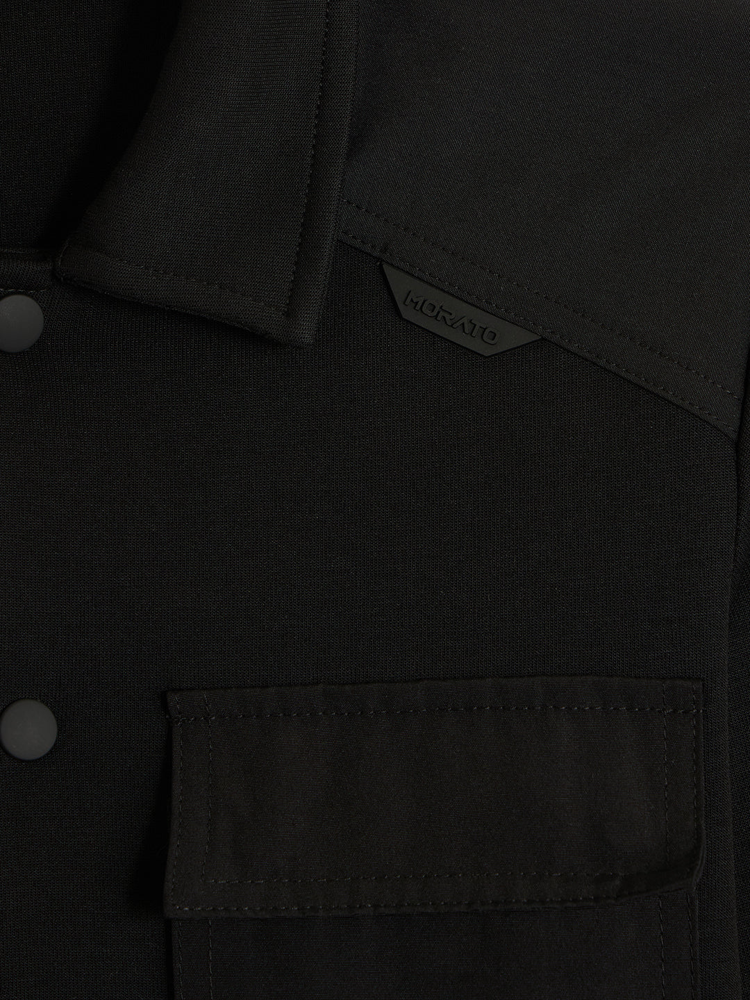 Antony Morato Boys Black Solid Spread Collar Full Sleeves Shirt - Image 4