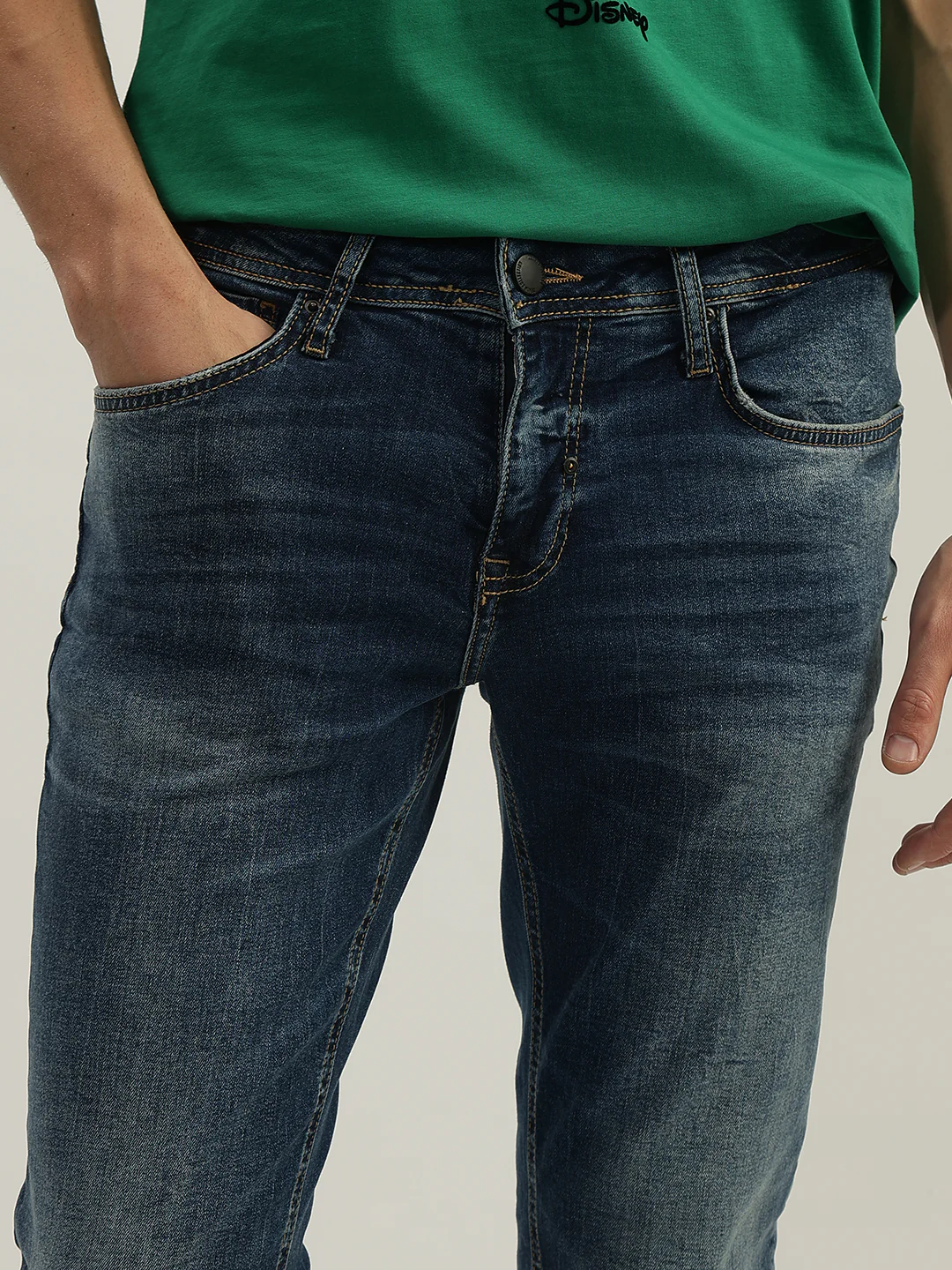 Antony Morato Men Washed Mid-Rise Jeans - Image 8