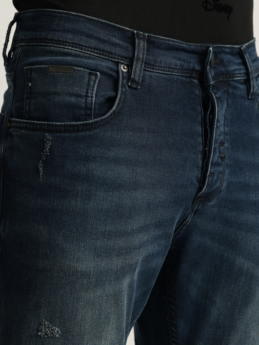 Antony Morato Men Washed Mid-Rise Jeans - Image 2
