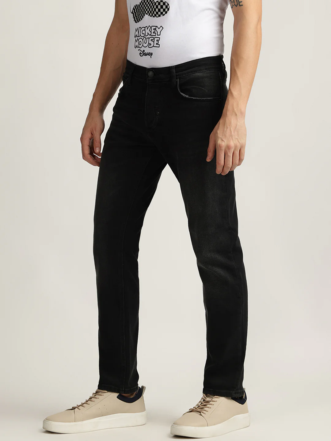 Antony Morato Men Washed Mid-Rise Jeans - Image 4