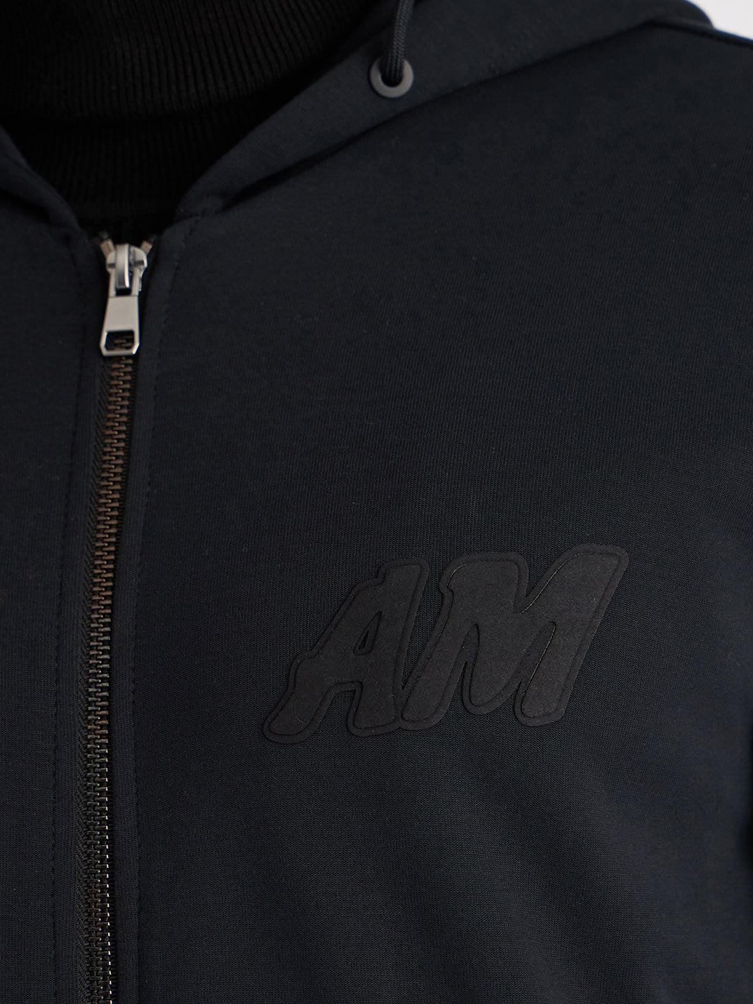 Antony Morato Men Blue Color-Blocked Hooded Full Sleeves Sweatshirt - Image 6