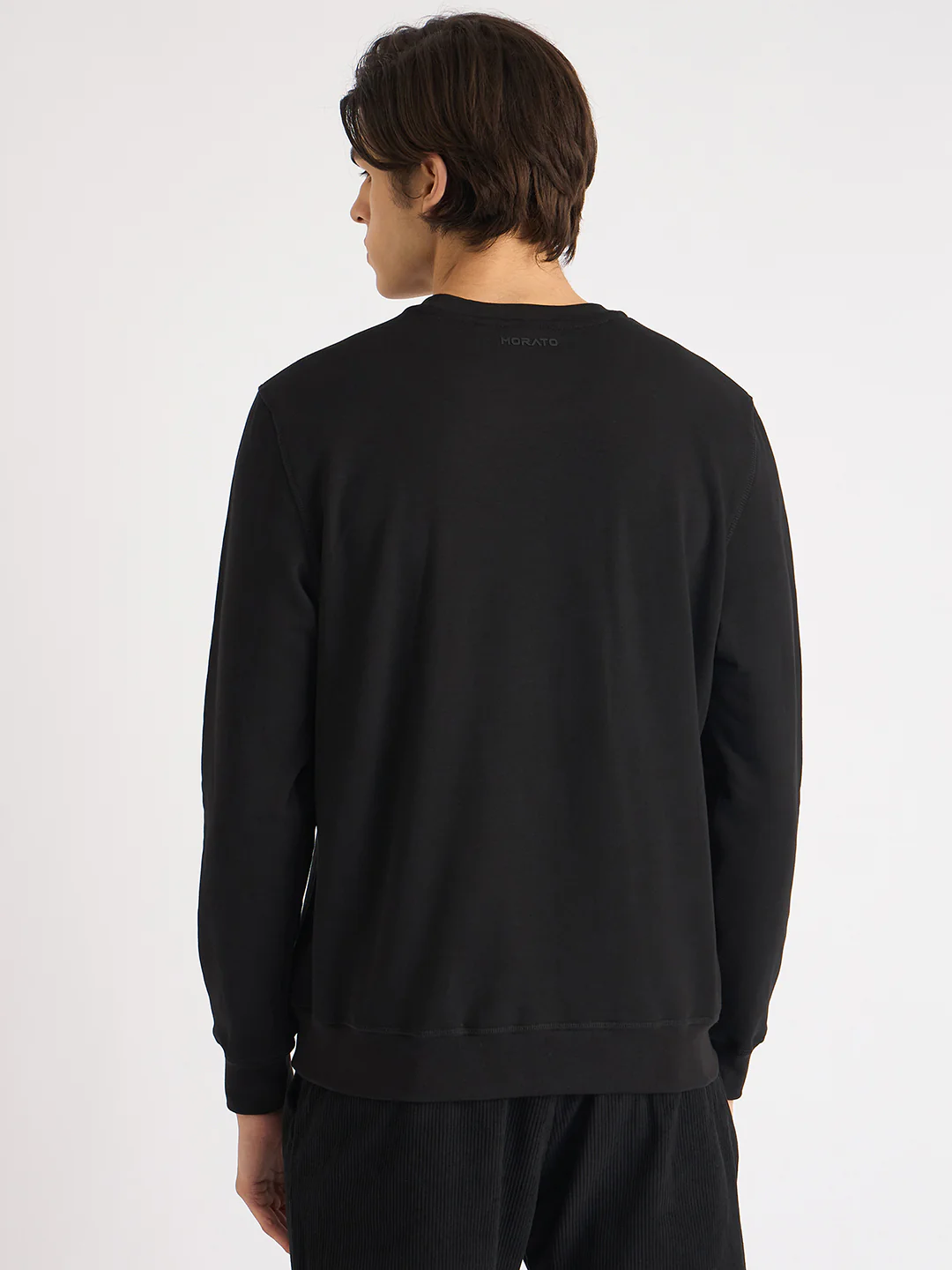 Antony Morato Men Black Printed Round Neck Full Sleeves Sweatshirt - Image 3