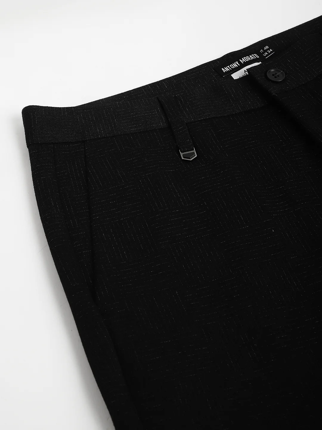 Antony Morato Men Solid Mid-Rise Flat-Front Trouser - Image 9
