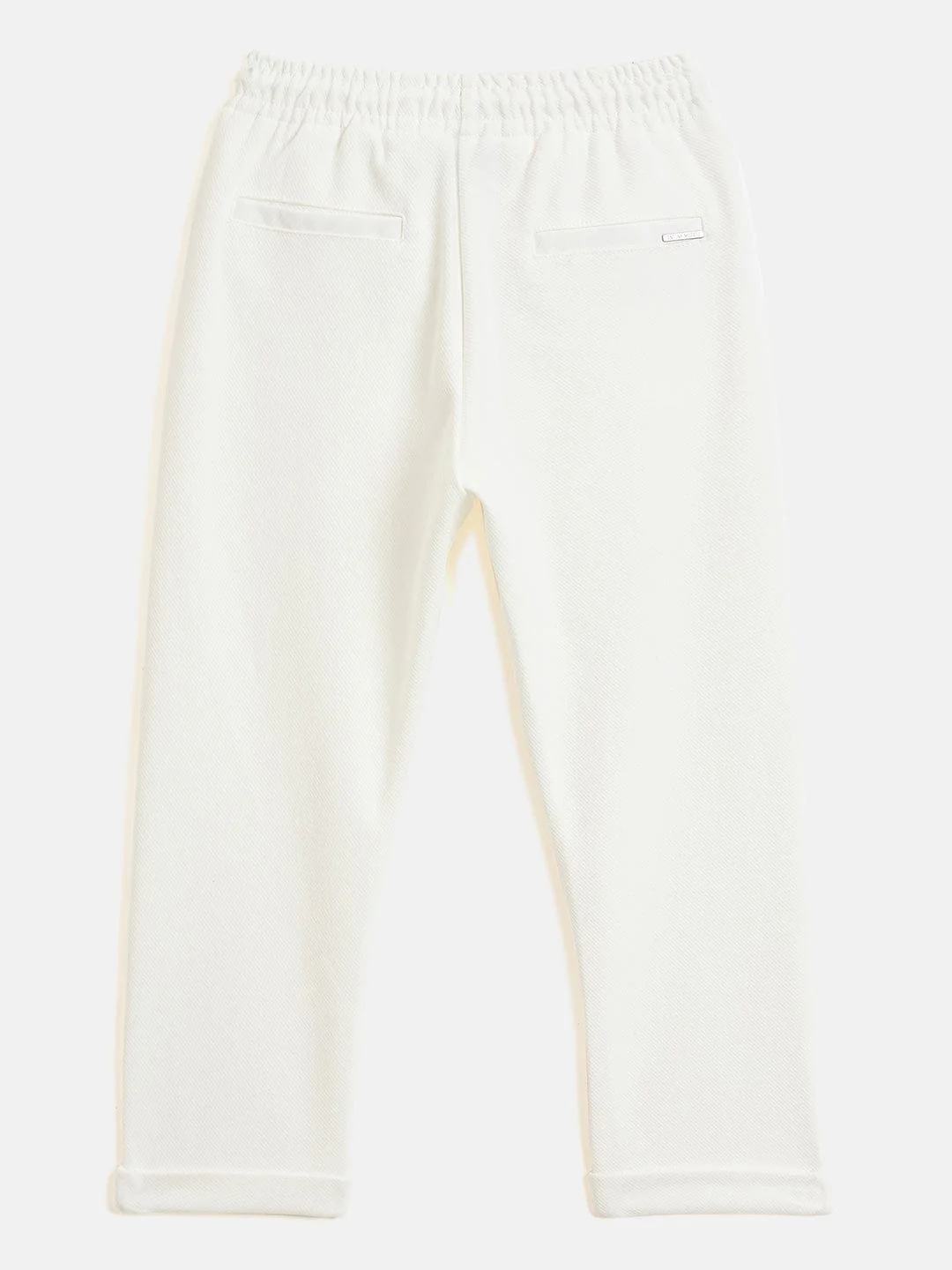 Antony Morato Boys Cream Regular Fit Solid Sweatpant - Image 2