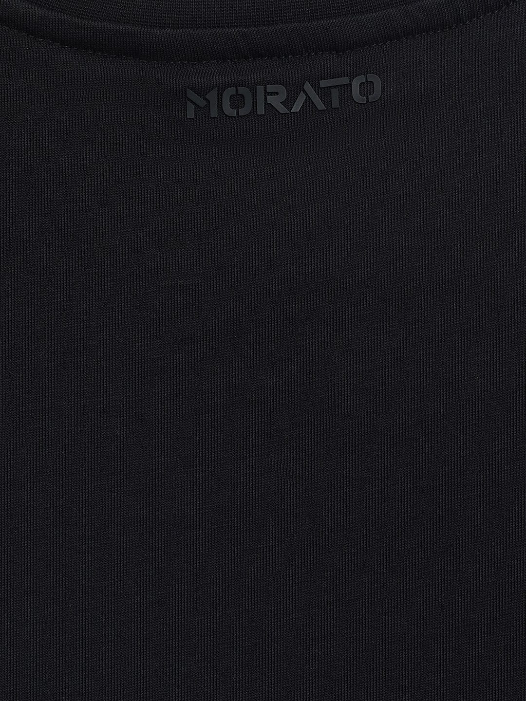 Antony Morato Boys Black Placement Print Crew Neck TShirt - Image 4