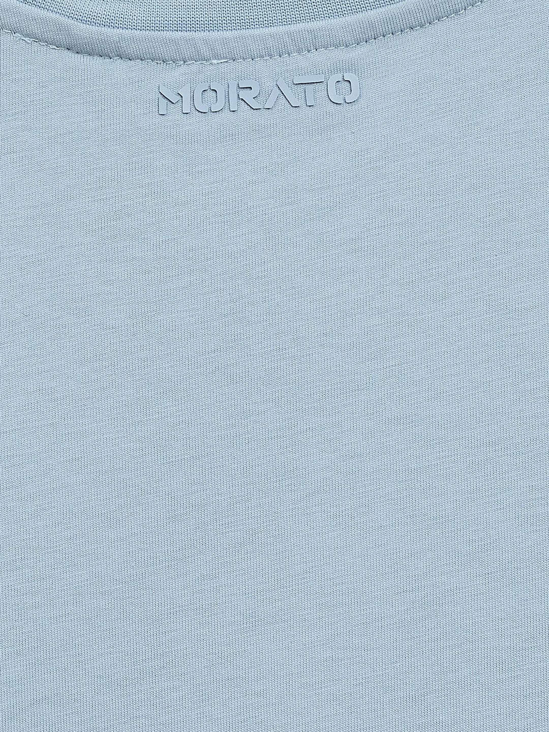 Antony Morato Boys Blue Placement Print Crew Neck TShirt - Image 4