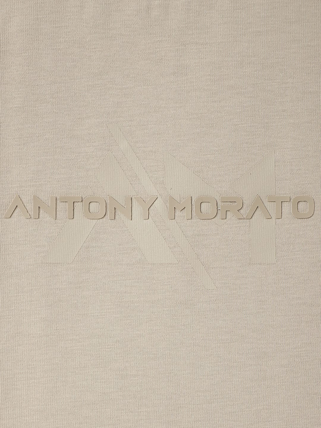Antony Morato Boys Beige Placement Print Crew Neck TShirt - Image 4