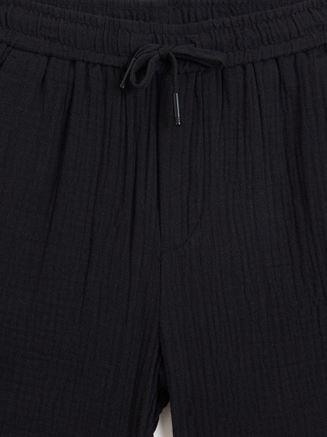 Antony Morato Boys Black Regular Fit Solid Shorts - Image 3