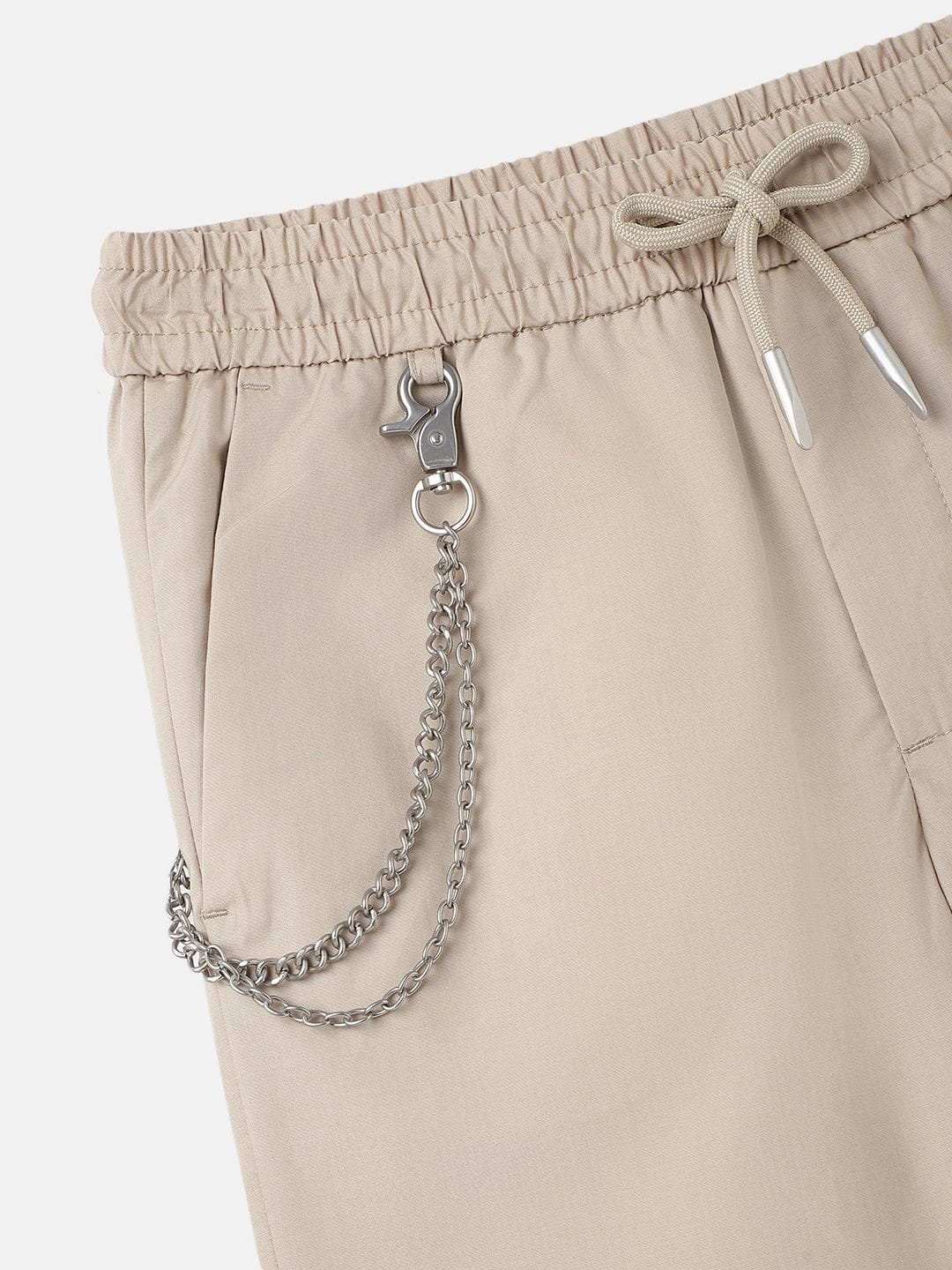 Antony Morato Boys Beige Carrot Fit Solid Trouser - Image 4