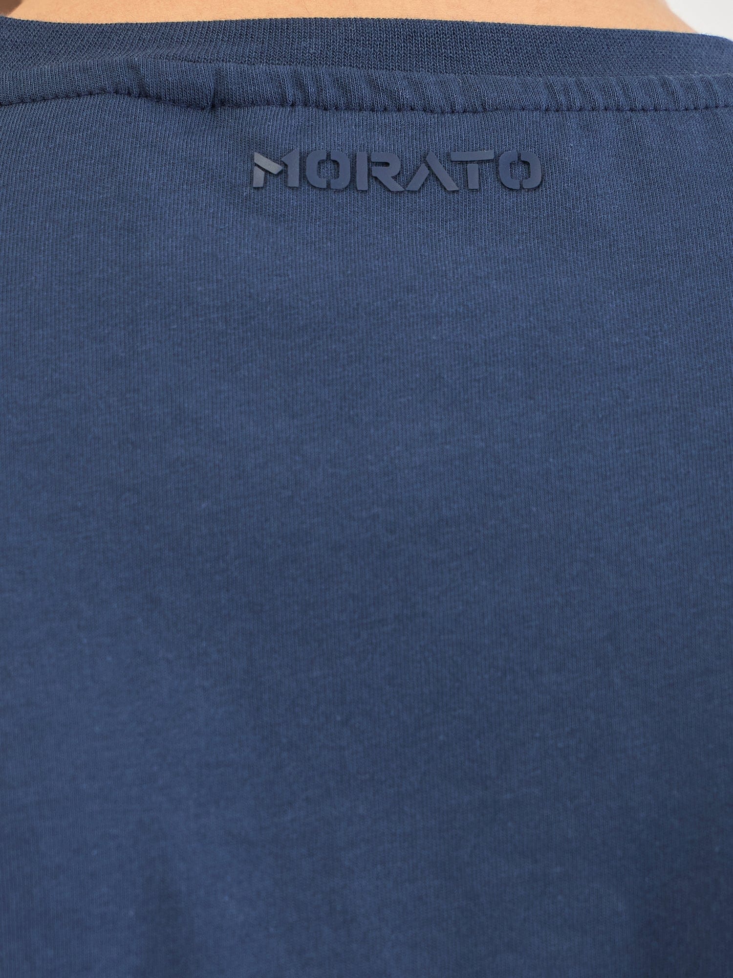 Antony Morato Men Blue Placement Print Round Neck TShirt - Image 6