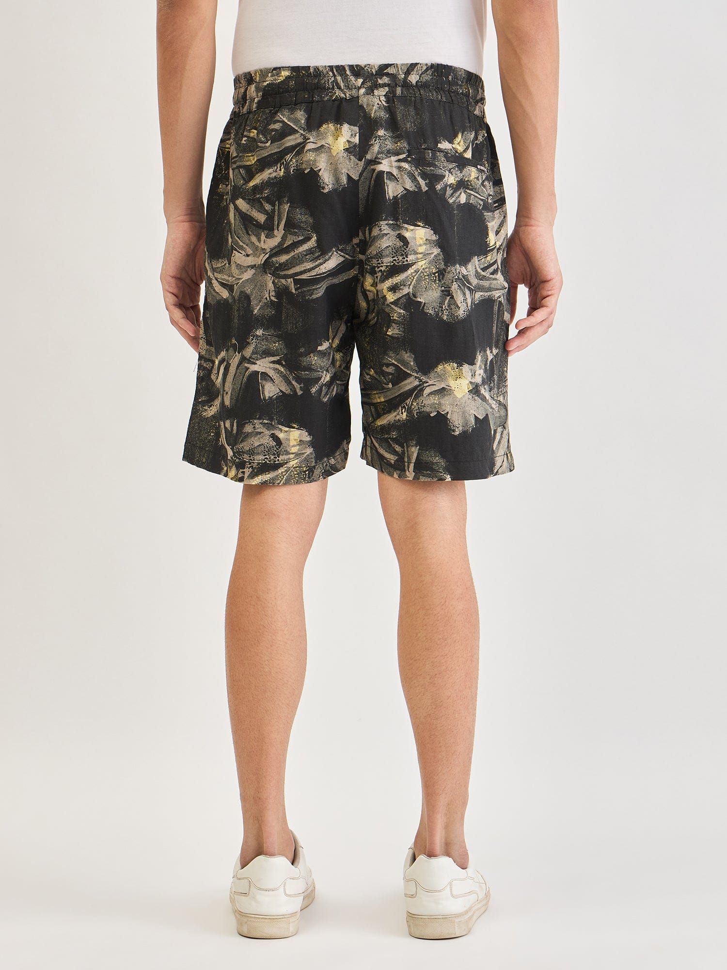 Antony Morato Men Black Slim Fit Printed Shorts - Image 5