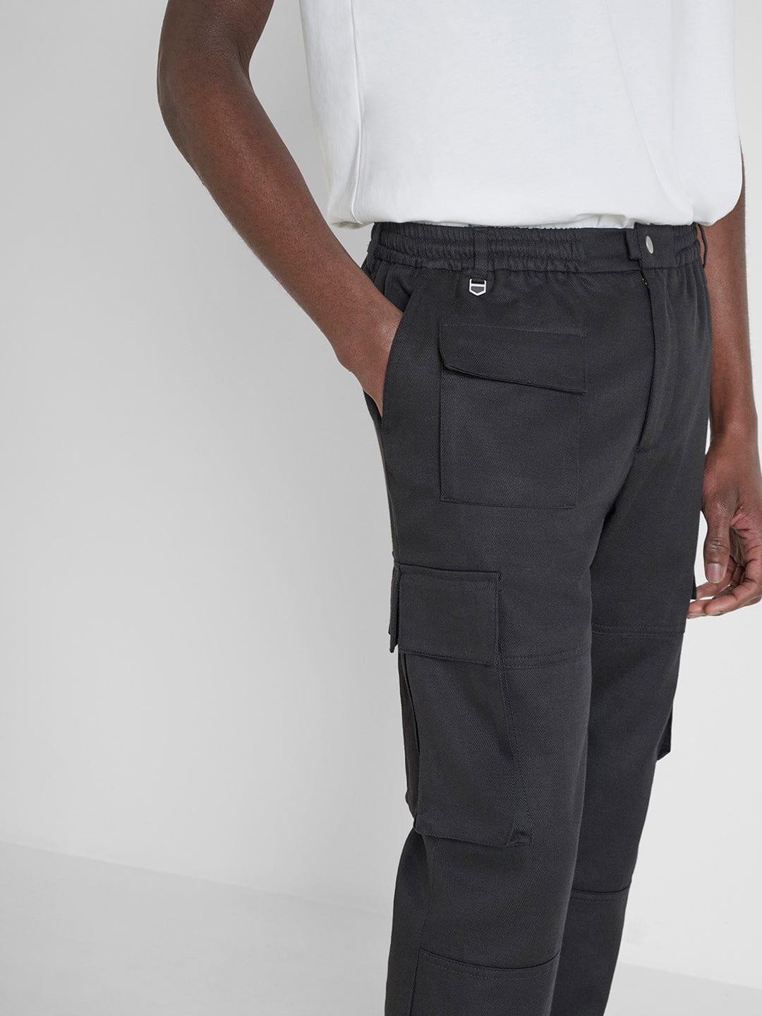 Antony Morato Men Black Slim Fit Solid Trouser - Image 3
