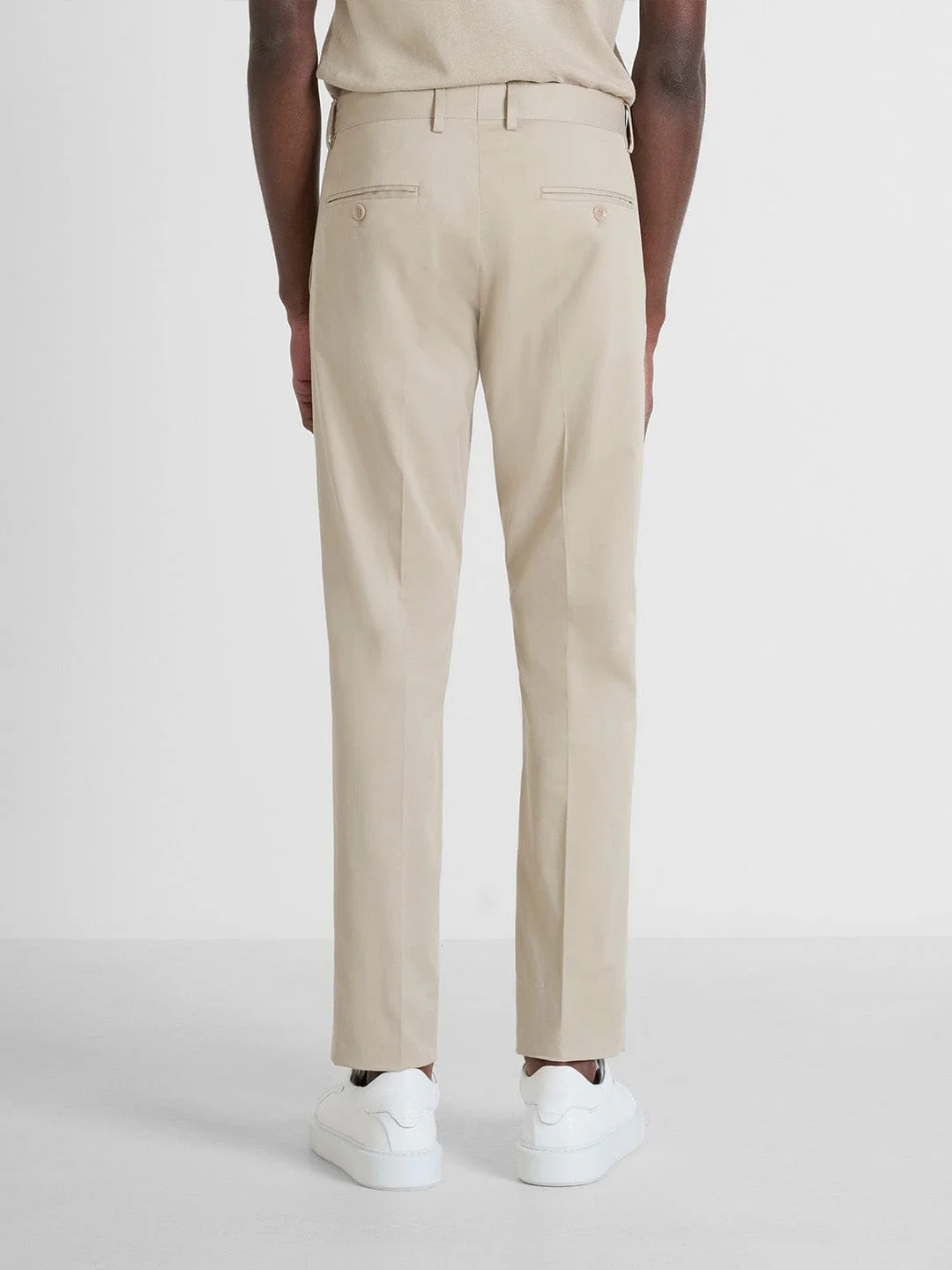 Antony Morato Men Beige Slim Fit Solid Trouser - Image 2