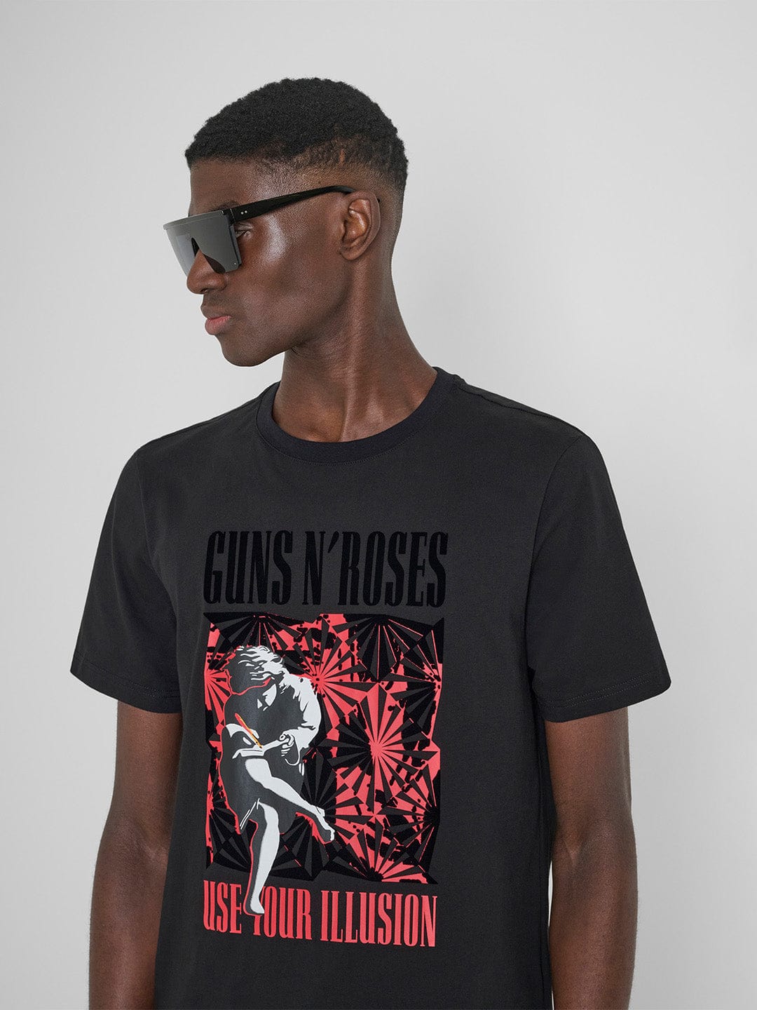 Antony Morato Men Black Placement Print Round Neck Tshirt - Image 3