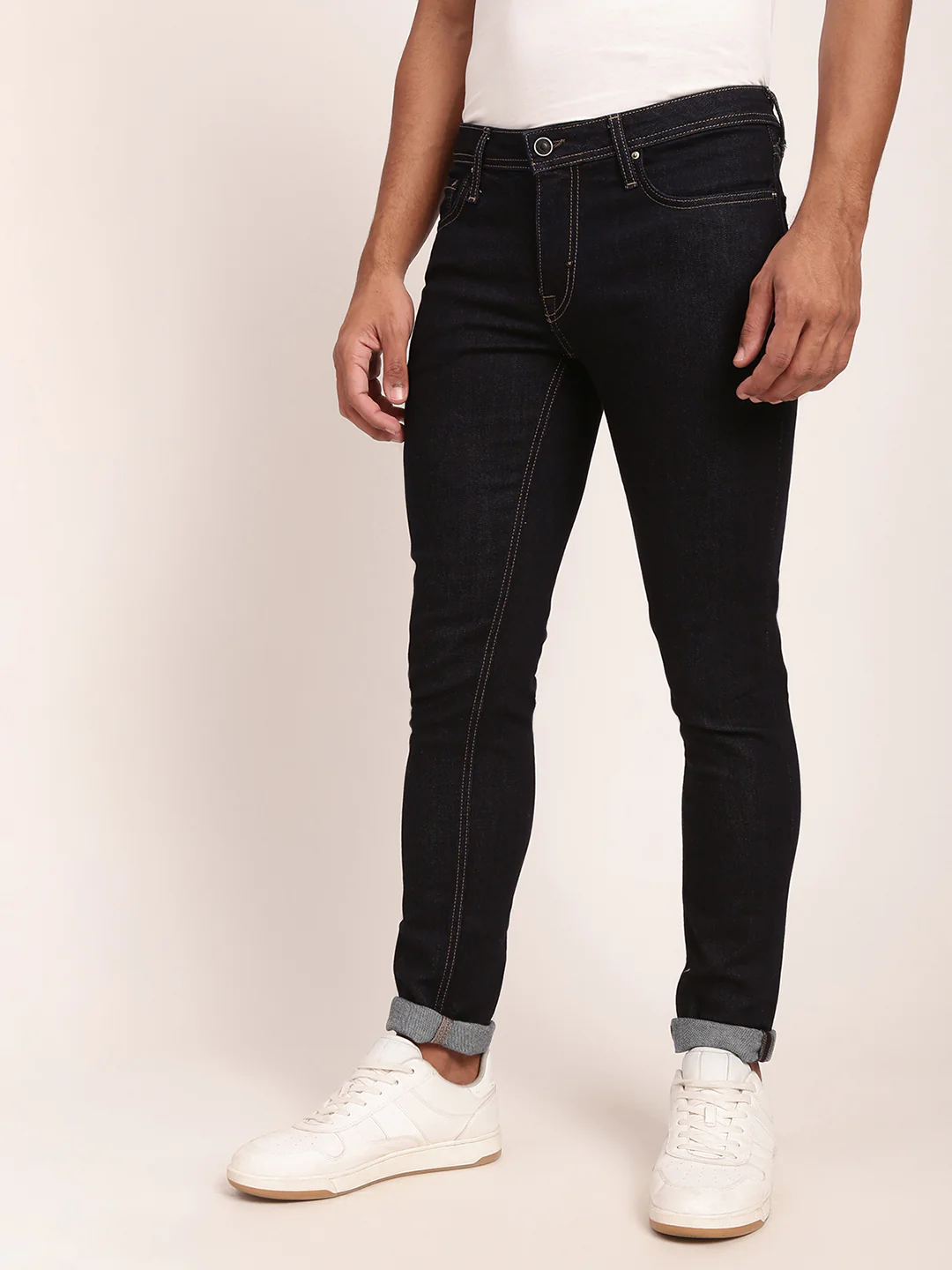 Antony Morato Men Blue Solid Skinny Fit Jeans - Image 3