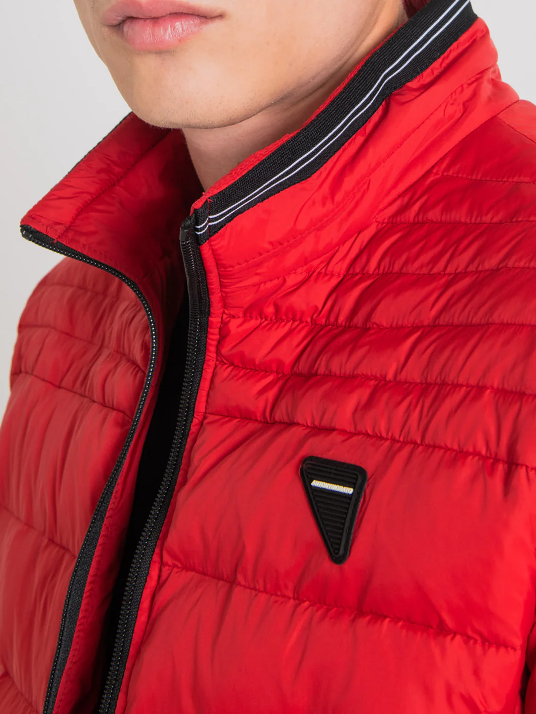Antony Morato Men Solid High Neck Full Sleeves Jacket - Image 3