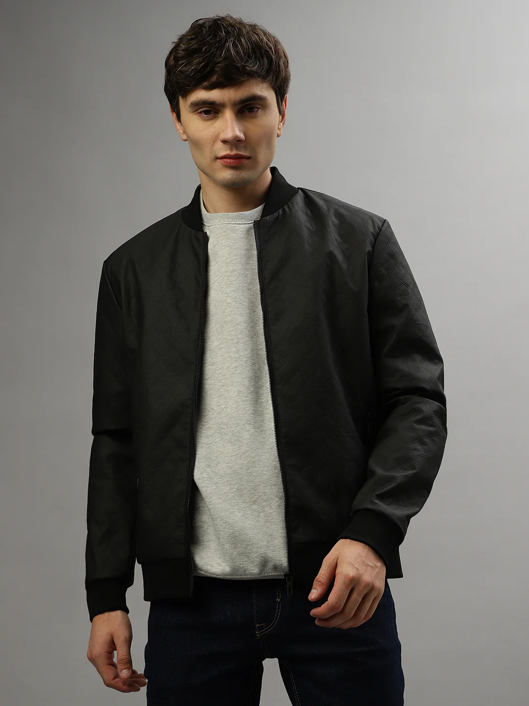 Antony Morato Men Solid Full Sleeves Stand Collar Jacket - Image 2