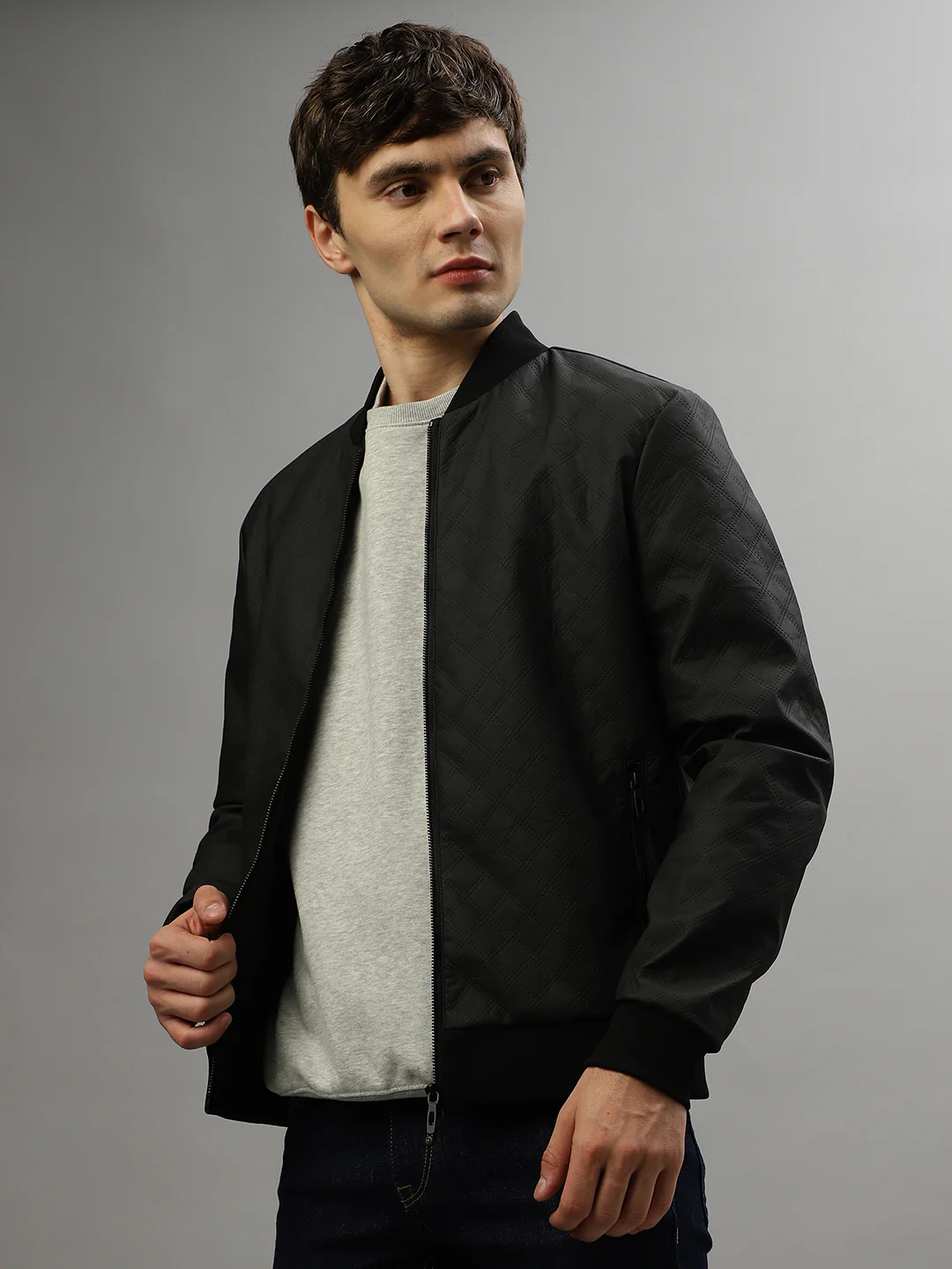 Antony Morato Men Solid Full Sleeves Stand Collar Jacket - Image 3