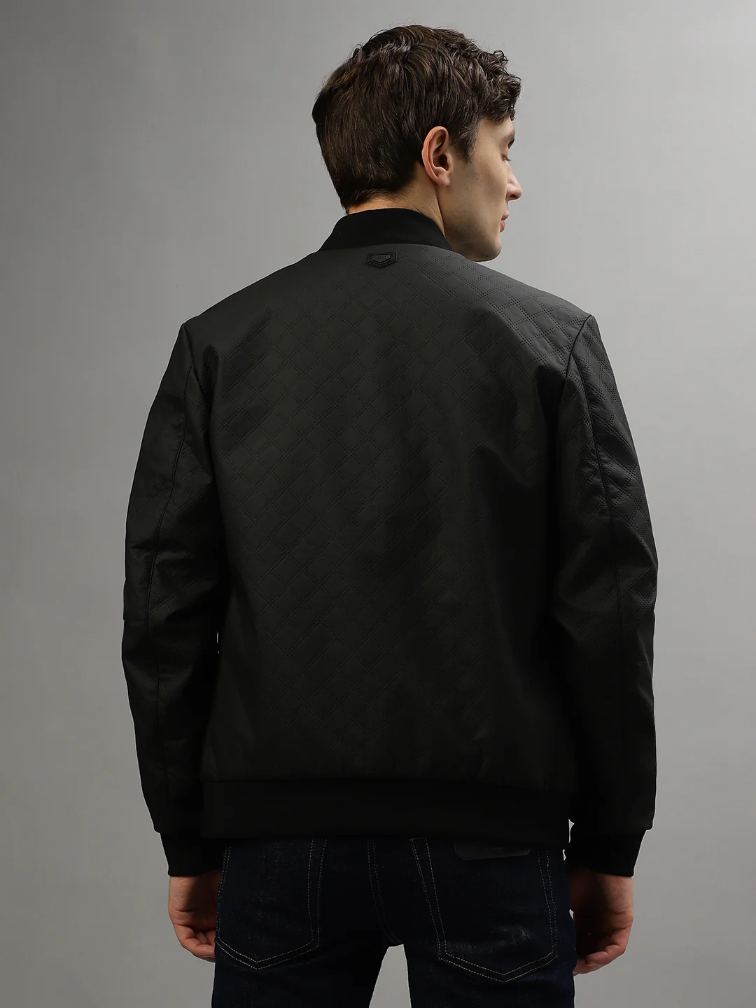 Antony Morato Men Solid Full Sleeves Stand Collar Jacket - Image 4